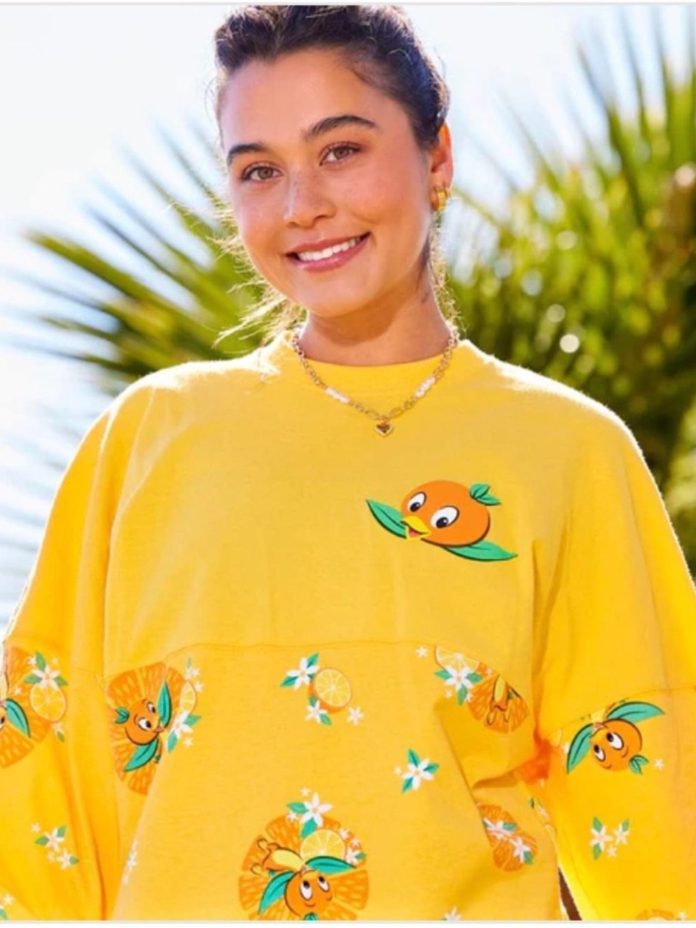 DISNEY PARKS ORANGE BIRD SPIRT JERSEY EPCOT YELLOW SIZE SMALL